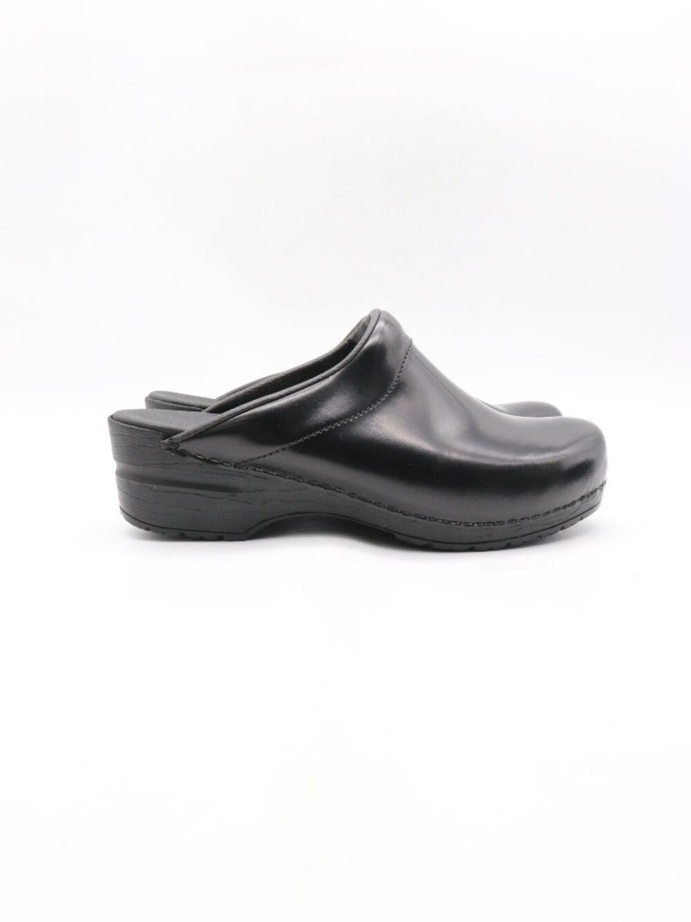 Sanita Sonja Black Leather Clogs Women's US 10 EU 41 Nurse Work Comfort Shoes